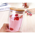 double wall glass tea cup